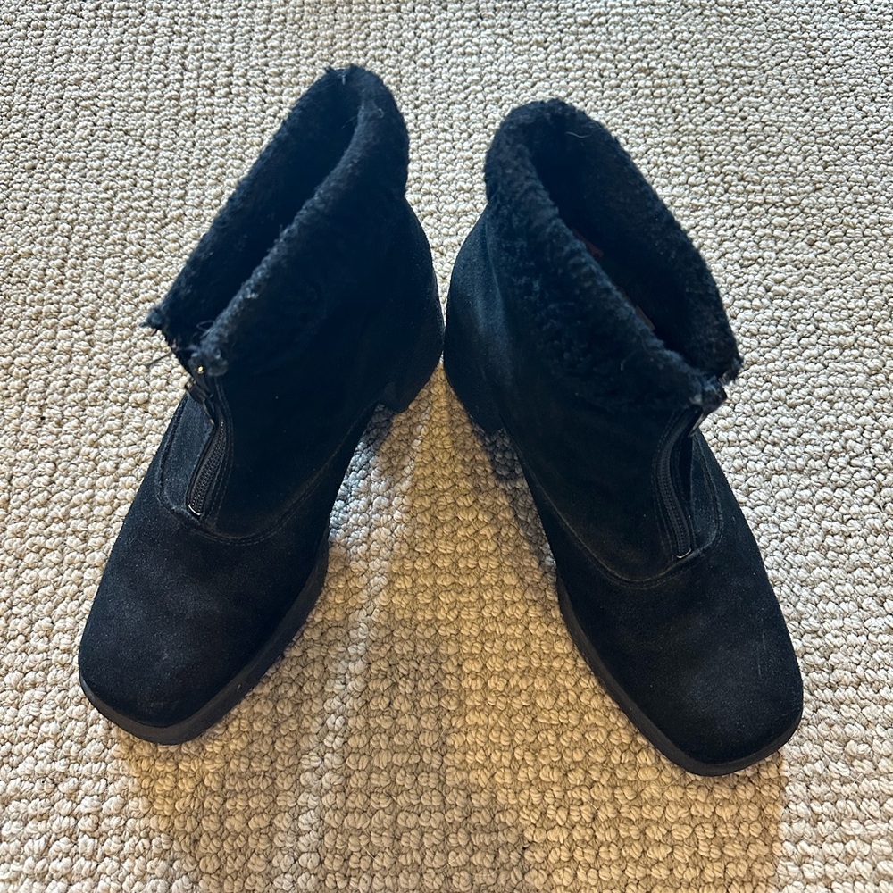 Black Suede Ankle Boots